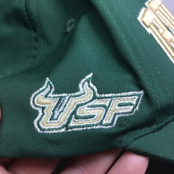 DISCONTINUED LOGO Vtg USF BULLS Cap Snapback Top of the World Hat hard-to-find - Picture 7 of 11